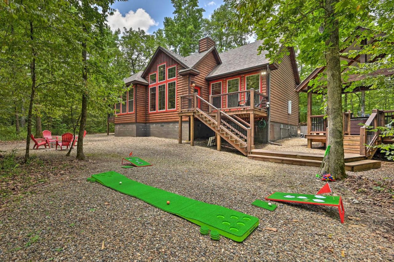 Luxe Broken Bow Cabin Hot Tub About 3 Mi To Hochatown Exterior photo