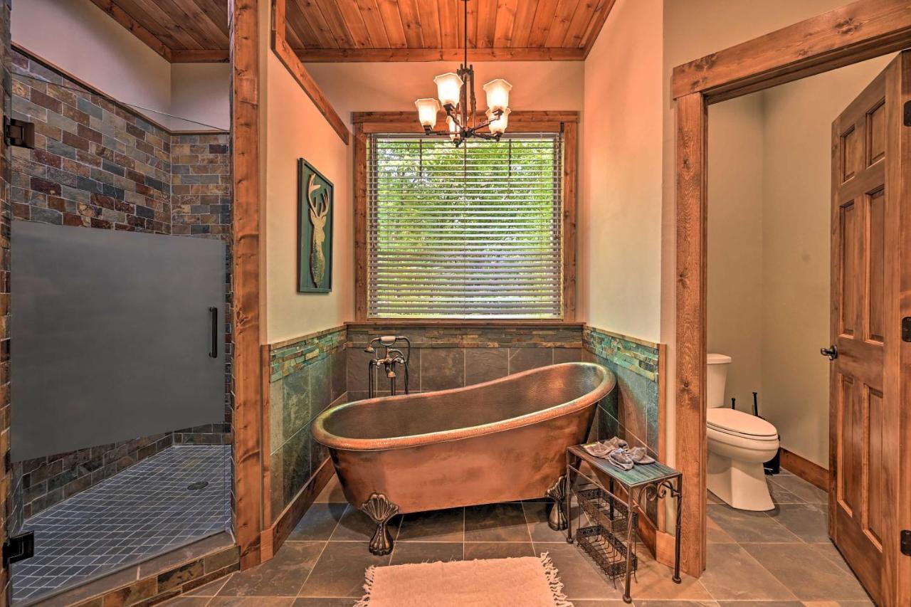 Luxe Broken Bow Cabin Hot Tub About 3 Mi To Hochatown Exterior photo