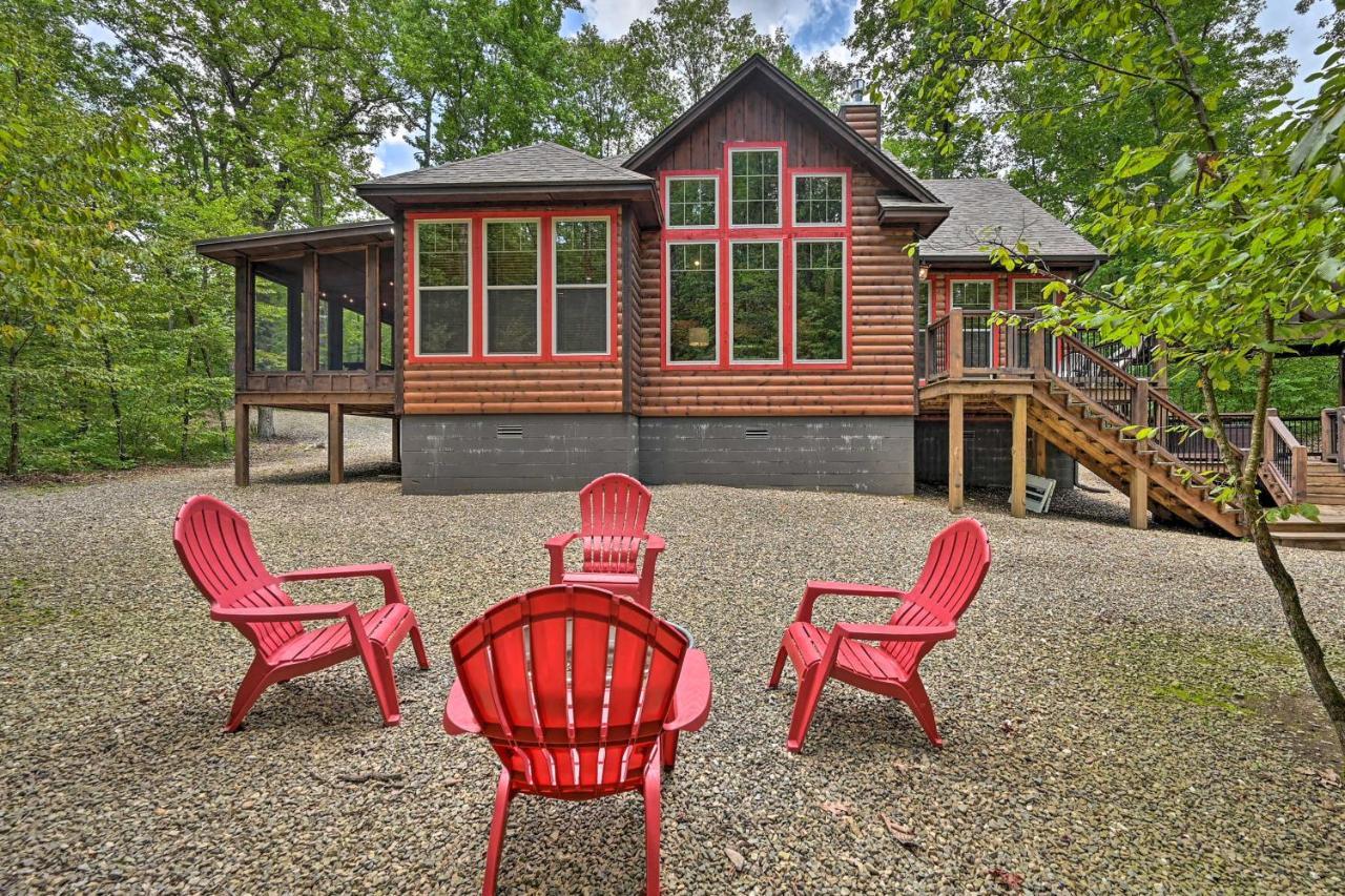 Luxe Broken Bow Cabin Hot Tub About 3 Mi To Hochatown Exterior photo