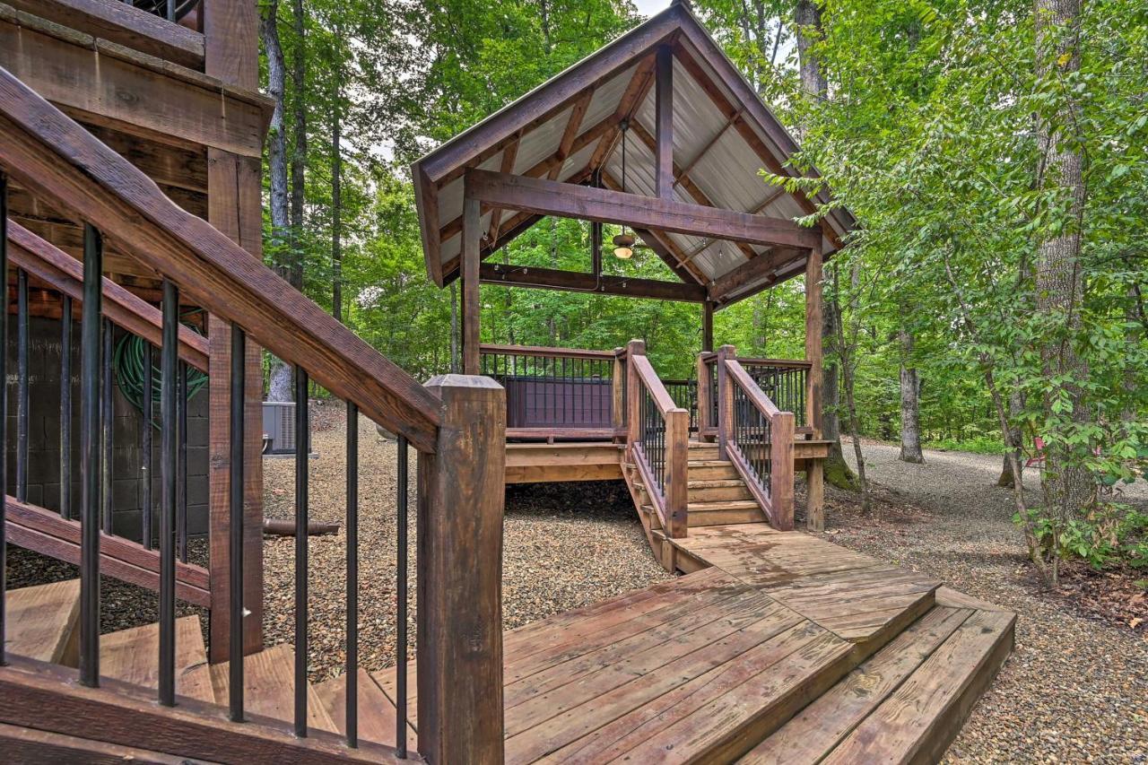 Luxe Broken Bow Cabin Hot Tub About 3 Mi To Hochatown Exterior photo