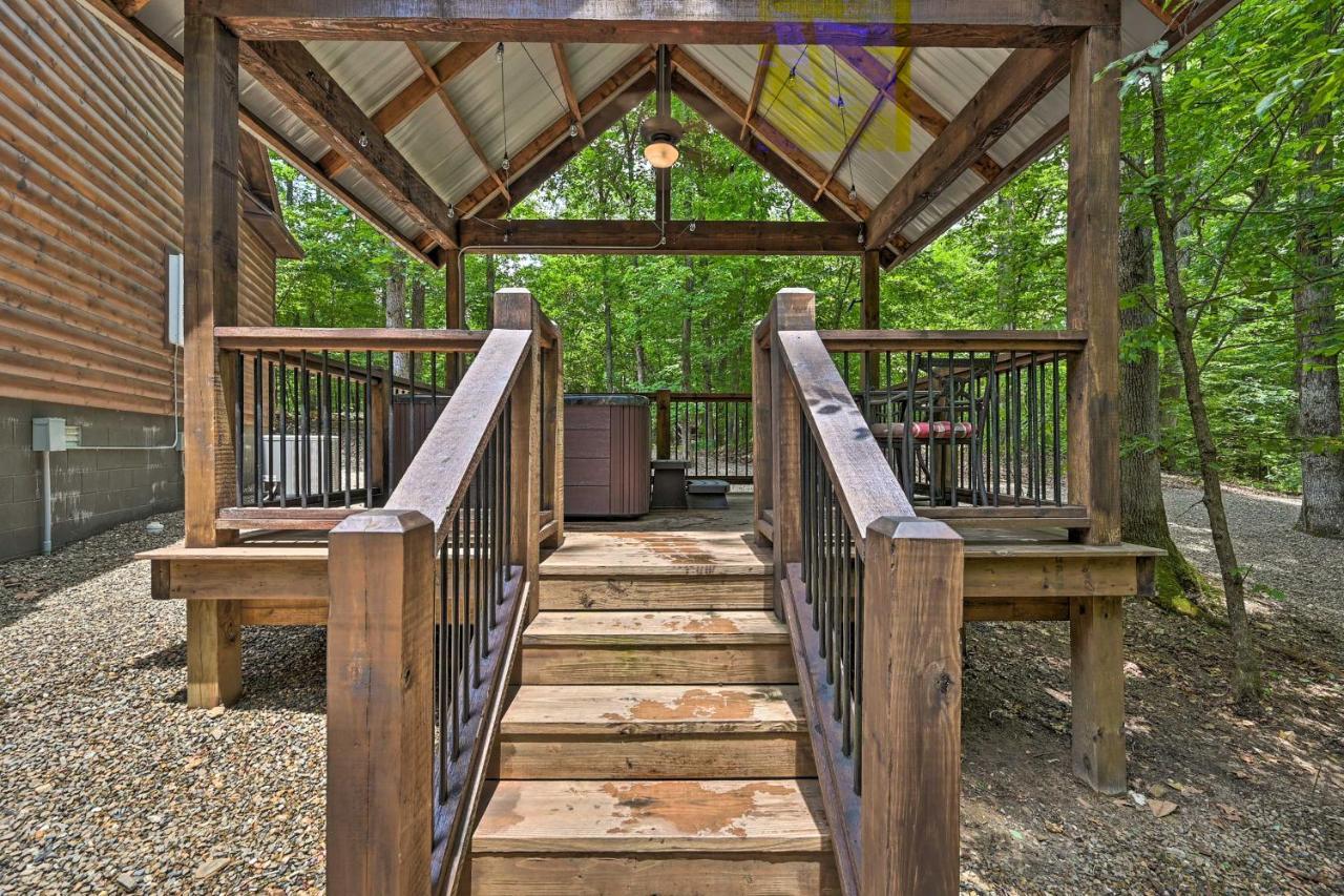 Luxe Broken Bow Cabin Hot Tub About 3 Mi To Hochatown Exterior photo