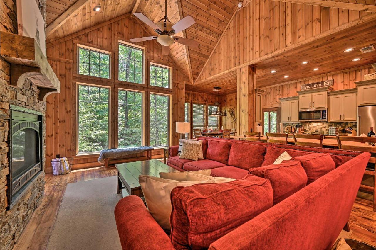Luxe Broken Bow Cabin Hot Tub About 3 Mi To Hochatown Exterior photo